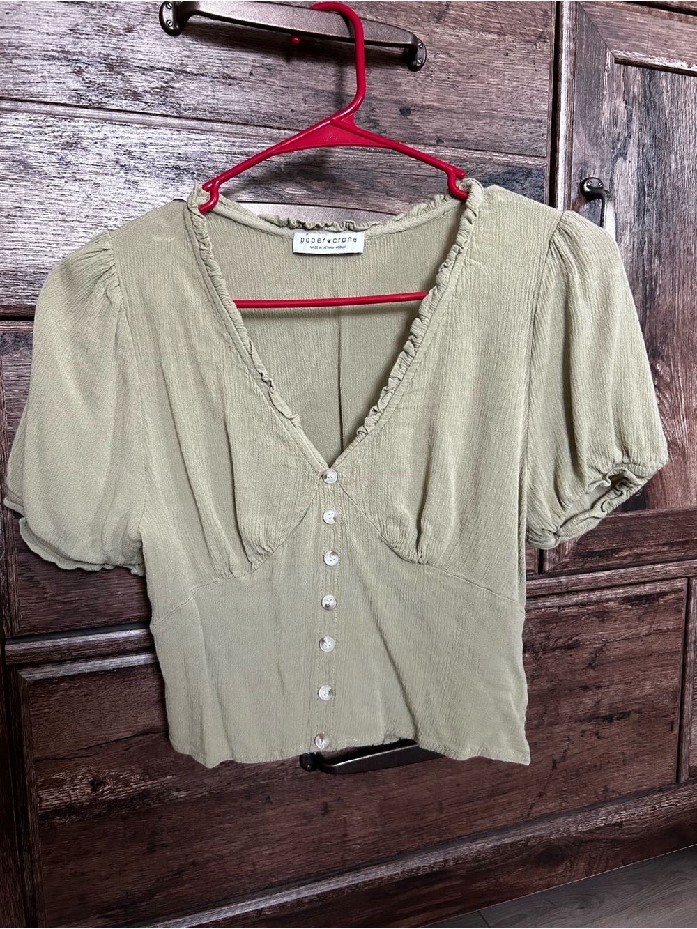 Paper Crane | V-Neck Sleeve Top
